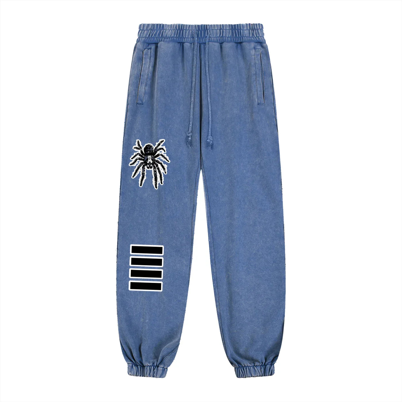CIPHER Spider royal blue joggers, 100% cotton streetwear style